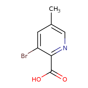 Cc1cnc(c(c1)Br)C(=O)O