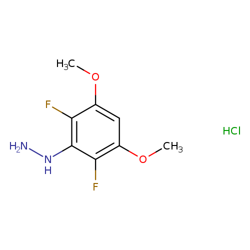 COc1cc(OC)c(c(c1F)NN)F.Cl