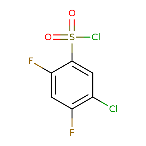 Fc1cc(F)c(cc1S(=O)(=O)Cl)Cl