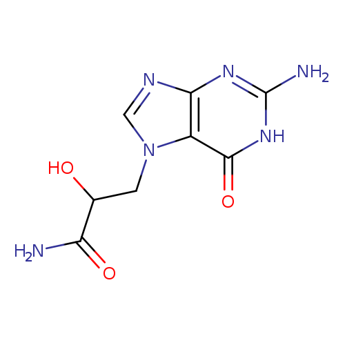 NC(=O)C(Cn1cnc2c1c(=O)[nH]c(n2)N)O