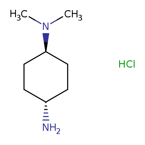 N[C@@H]1CC[C@H](CC1)N(C)C.Cl