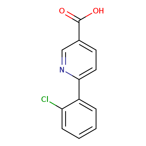 Clc1ccccc1c1ccc(cn1)C(=O)O