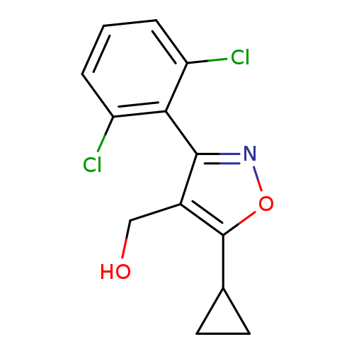 OCc1c(onc1c1c(Cl)cccc1Cl)C1CC1