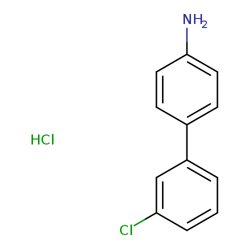Nc1ccc(cc1)c1cccc(c1)Cl.Cl