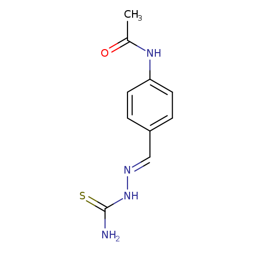 CC(=O)Nc1ccc(cc1)/C=N/NC(=S)N