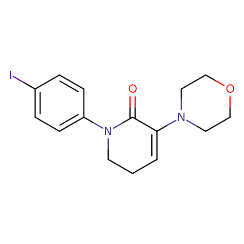 Ic1ccc(cc1)N1CCC=C(C1=O)N1CCOCC1