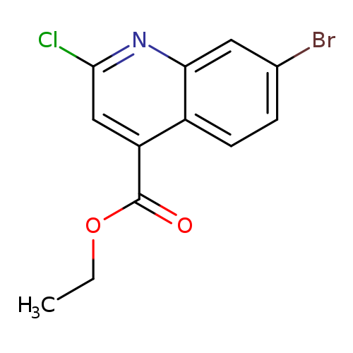 CCOC(=O)c1cc(Cl)nc2c1ccc(c2)Br