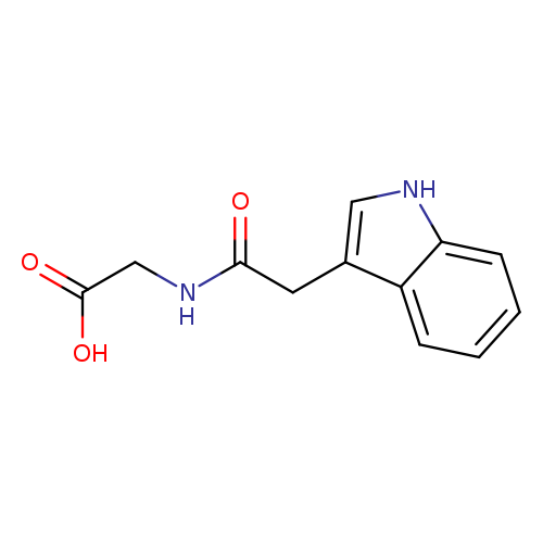 O=C(Cc1c[nH]c2c1cccc2)NCC(=O)O