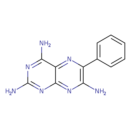 Nc1nc(N)c2c(n1)nc(c(n2)c1ccccc1)N