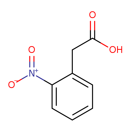 OC(=O)Cc1ccccc1[N+](=O)[O-]