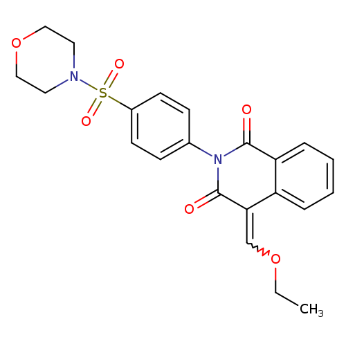 CCOC=C1C(=O)N(c2ccc(cc2)S(=O)(=O)N2CCOCC2)C(=O)c2c1cccc2