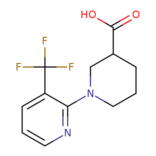 OC(=O)C1CCCN(C1)c1ncccc1C(F)(F)F
