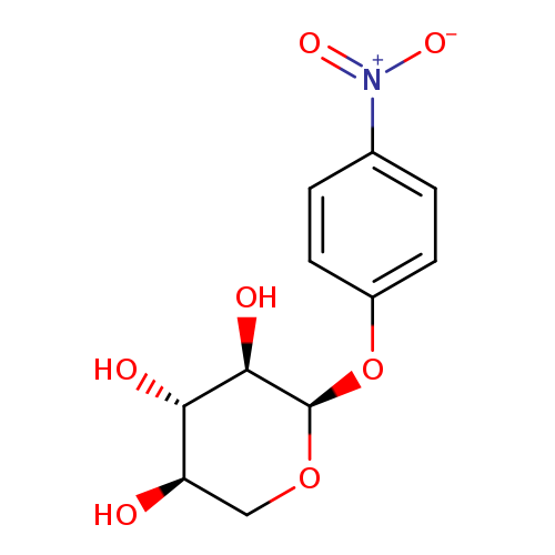 O[C@H]1[C@H](OC[C@H]([C@@H]1O)O)Oc1ccc(cc1)[N+](=O)[O-]