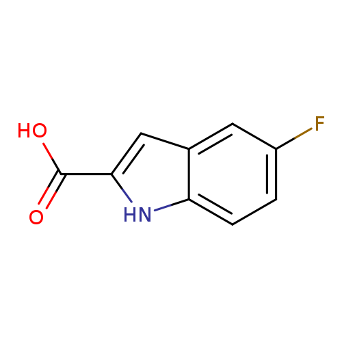 Fc1ccc2c(c1)cc([nH]2)C(=O)O