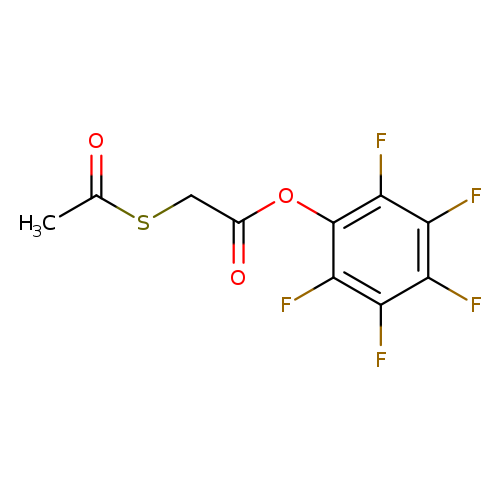 O=C(Oc1c(F)c(F)c(c(c1F)F)F)CSC(=O)C