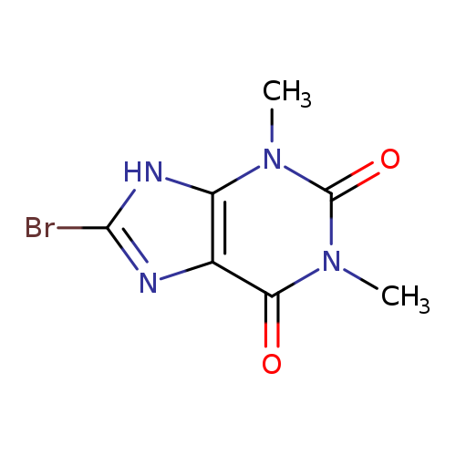 Brc1nc2c([nH]1)n(C)c(=O)n(c2=O)C