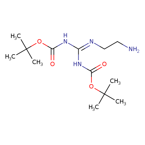 NCCN=C(NC(=O)OC(C)(C)C)NC(=O)OC(C)(C)C