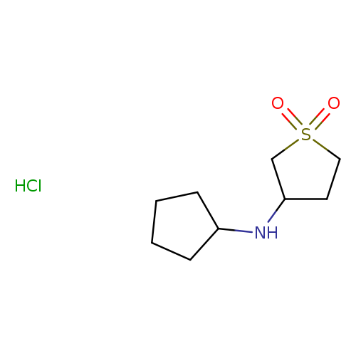 O=S1(=O)CCC(C1)NC1CCCC1.Cl