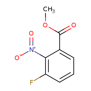 [O-][N+](=O)c1c(cccc1F)C(=O)OC