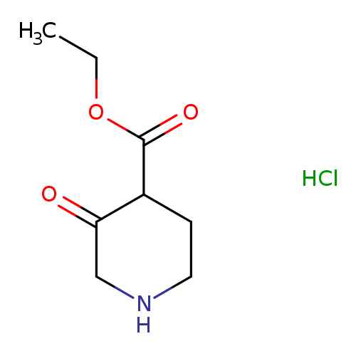 CCOC(=O)C1CCNCC1=O.Cl