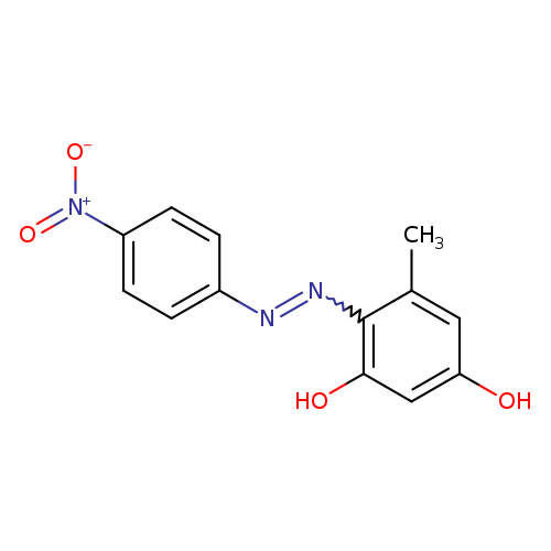 Oc1cc(C)c(c(c1)O)N=Nc1ccc(cc1)[N+](=O)[O-]