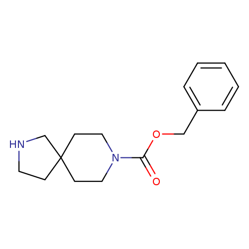 O=C(N1CCC2(CC1)CNCC2)OCc1ccccc1