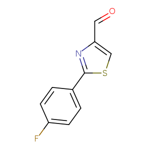 O=Cc1csc(n1)c1ccc(cc1)F