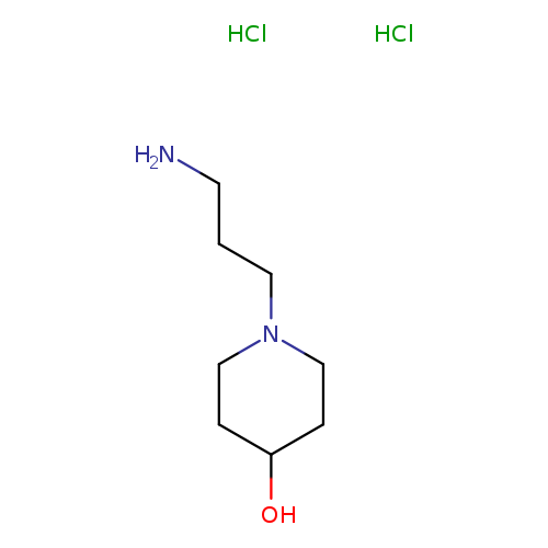 NCCCN1CCC(CC1)O.Cl.Cl