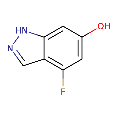 Oc1cc(F)c2c(c1)[nH]nc2