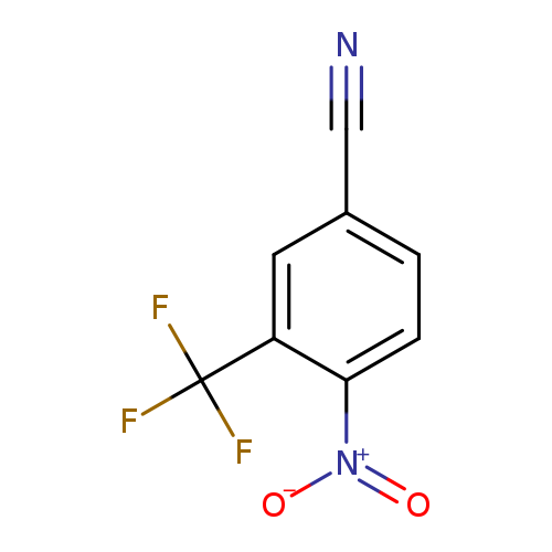 N#Cc1ccc(c(c1)C(F)(F)F)[N+](=O)[O-]