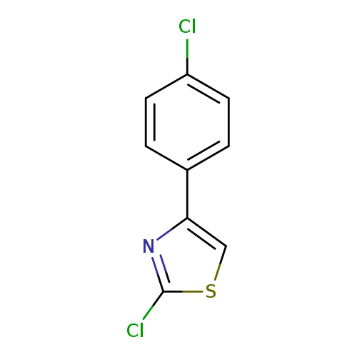Clc1ccc(cc1)c1csc(n1)Cl