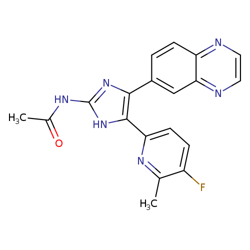 CC(=O)Nc1nc(c([nH]1)c1ccc(c(n1)C)F)c1ccc2c(c1)nccn2