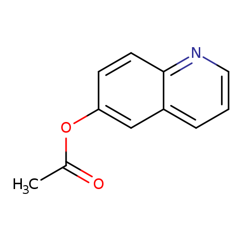 CC(=O)Oc1ccc2c(c1)cccn2