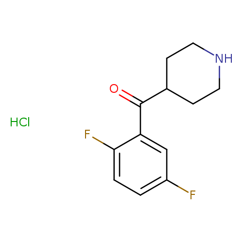 O=C(c1cc(F)ccc1F)C1CCNCC1.Cl