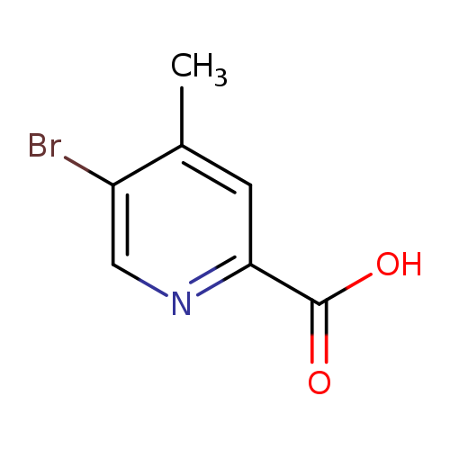 OC(=O)c1ncc(c(c1)C)Br