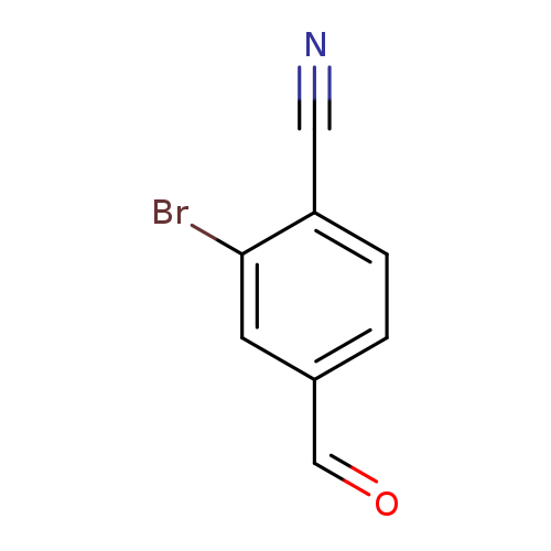 O=Cc1ccc(c(c1)Br)C#N