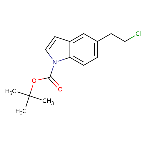 ClCCc1ccc2c(c1)ccn2C(=O)OC(C)(C)C