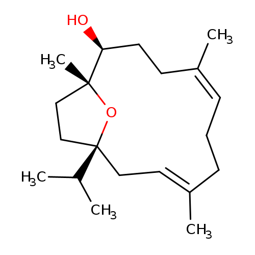 C/C/1=CC[C@@]2(CC[C@](O2)(C)[C@H](CC/C(=CCC1)/C)O)C(C)C