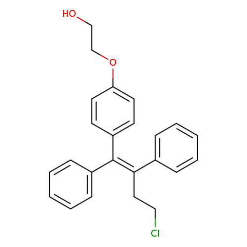 ClCC/C(=C(\c1ccccc1)/c1ccc(cc1)OCCO)/c1ccccc1