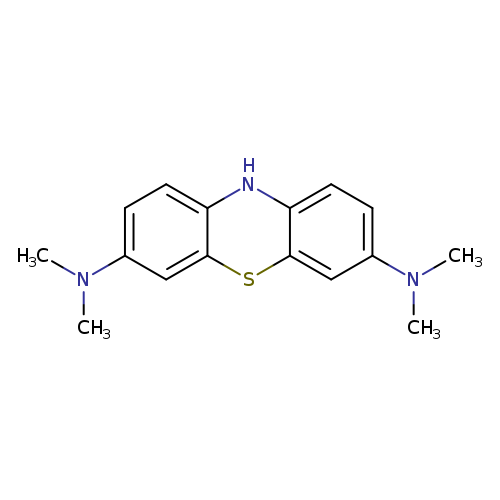 CN(c1ccc2c(c1)Sc1c(N2)ccc(c1)N(C)C)C