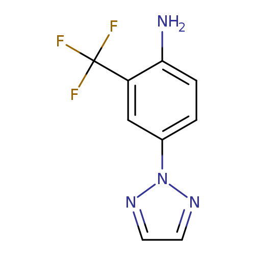 Nc1ccc(cc1C(F)(F)F)n1nccn1