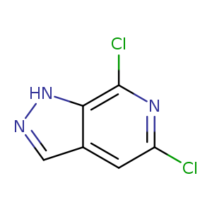 Clc1cc2cn[nH]c2c(n1)Cl
