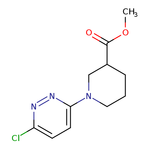 COC(=O)C1CCCN(C1)c1ccc(nn1)Cl