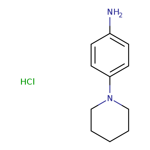 Nc1ccc(cc1)N1CCCCC1.Cl