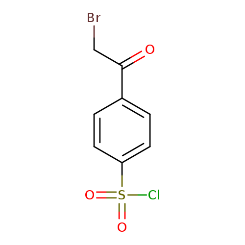 BrCC(=O)c1ccc(cc1)S(=O)(=O)Cl