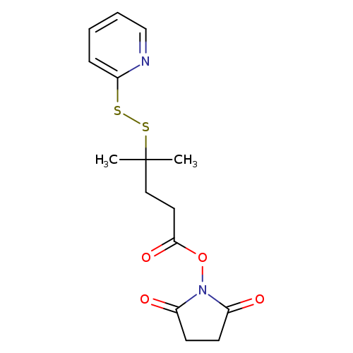 O=C(ON1C(=O)CCC1=O)CCC(SSc1ccccn1)(C)C