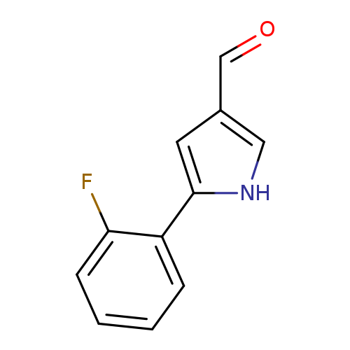 O=Cc1c[nH]c(c1)c1ccccc1F