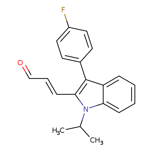 O=C/C=C/c1c(c2ccc(cc2)F)c2c(n1C(C)C)cccc2