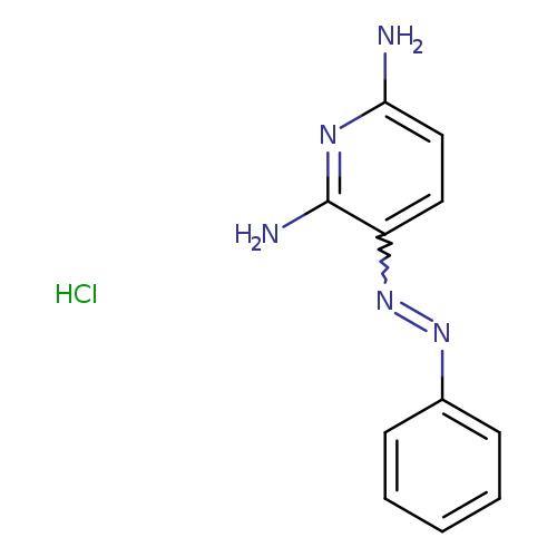 Nc1ccc(c(n1)N)N=Nc1ccccc1.Cl