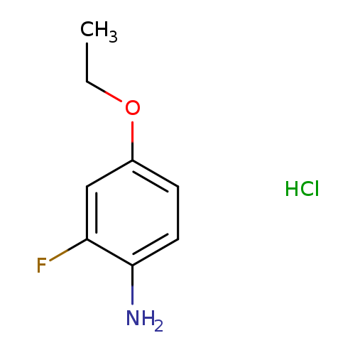 CCOc1ccc(c(c1)F)N.Cl